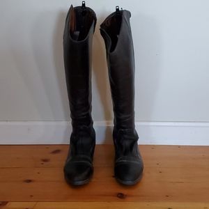 39 Tredstep Used Wide Calf Black Field Boots
